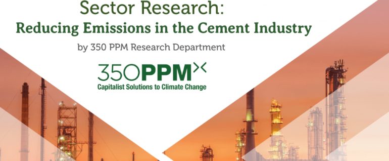 Cement Industry - Emission Reduction - 350 PPM