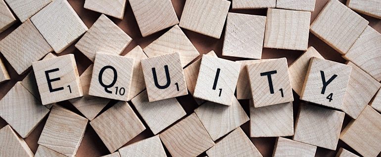 Demonstrates the word Equity