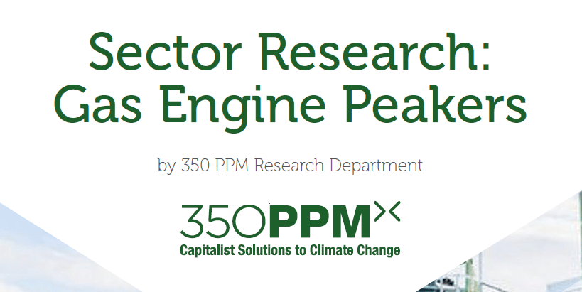 Sector Research – Gas Engine Peakers